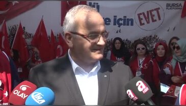 CHP Bursa Büyükşehir Belediye Başkan adayı Şahin'den referandum açıklaması