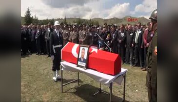 Şehit pilot Çankırı'da toprağa verildi