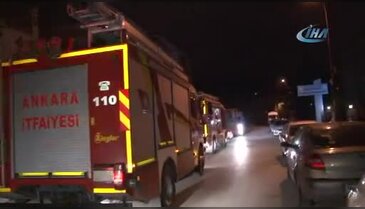 Başkent'te gece yarısı korkutan yangın