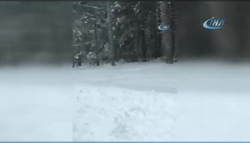 Bursa'da baharda kar esareti yaşandı