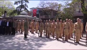 Veysi Kaynak Bursa'da temsili Çanakkale uğurlama törenine katıldı