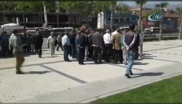Bursa'da minibüsçüler isyan etti