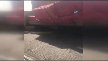 Hazır beton kalıpları yola böyle yıkıldı