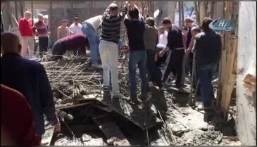 Cami inşaatında göçük meydana geldi! Ölüler ve yaralılar var