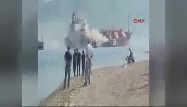 LPG yüklü tanker alev alev! - 2