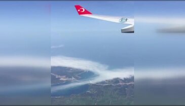 Cumhurbaşkanı Erdoğan'ın uçağından Yavuz Sultan Selim Köprüsü