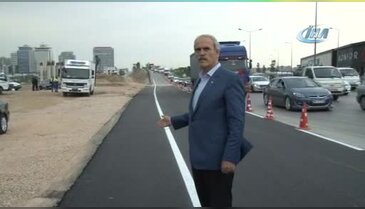 Bursa Mudanya kavşağında ek şerit hizmete girdi
