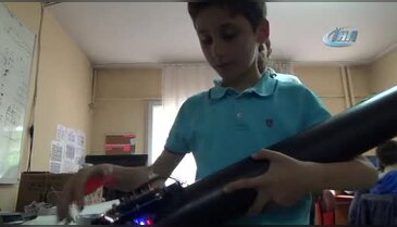 Elma toplama cihazı yürekleri ağza getirdi