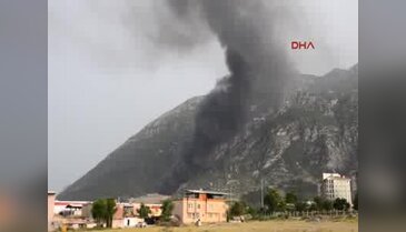 Manisa çöplüğünde yangın