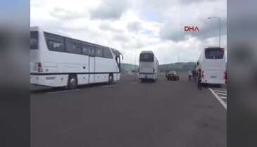 Beşiktaş taraftarı Yalova'da mola verdi