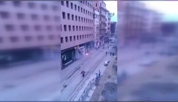 Final Four öncesi kavga! İstiklal Caddesi karıştı