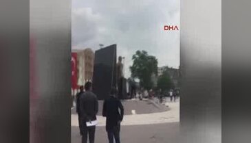 Atatürk anıtına çirkin saldırı!