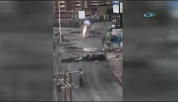 Polise roketli saldırı