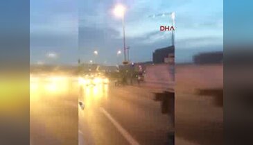 Sol şeritte son sürat bir başıboş at arabası!