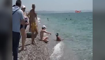 Rus turist sudan çıkmayınca ortalık karıştı