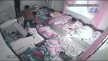 Kreşte 2,5 yaşındaki kıza dayak kamerada