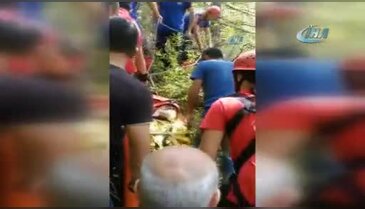 Bursa'da kayalıklardan düştü, imdadına AFAD ve UMKE yetişti