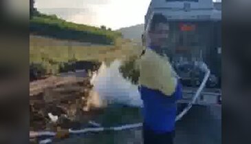 Bursa'da azot yüklü tanker devrildi: 1 yaralı
