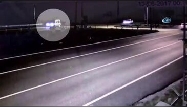 Bursa plakalı araçtaki 5 kişinin öldüğü kaza kamerada
