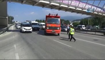 Bursa'da o kamyonlara ceza yağdı