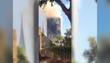 Londra'da 27 katlı binada yangın! Binada Türkler de var
