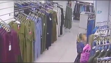 Kadın hırsız güvenlik kamerasına yakalandı