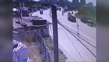 Kamyon dehşeti kameraya böyle yansıdı