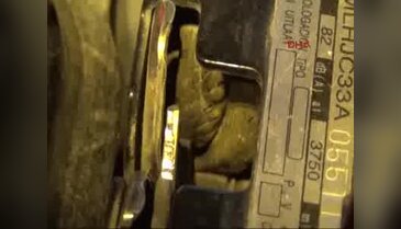 Bursa'da motosiklete giren yavru yılan böyle çıkarıldı