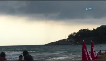 Alanya'da çıkan hortum korkuttu