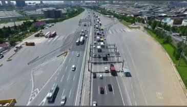 İstanbul'da bayram trafiği havadan görüntülendi