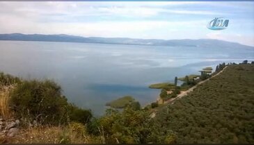 Bursa İznik Gölü'nün manzarası büyüledi
