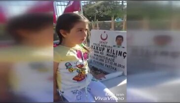 Şehit kızından babasına yürek burkan sesleniş
