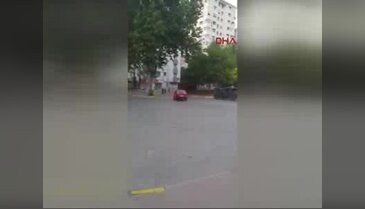 Hastane önünde drift yapan kişi gözaltında!