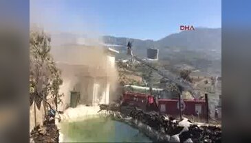 Alanya alevlere teslim oldu! Alev alev yandılar