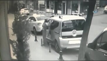 Maskeli teyp hırsızı kamerada