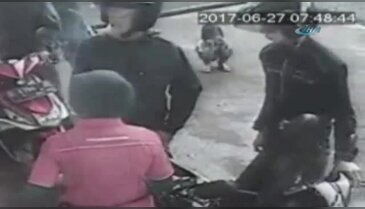 Çocuğu böyle ezdi