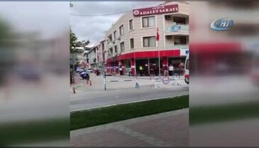 Bursa Gemlik Adliyesi'ndeki dehşet kamerada