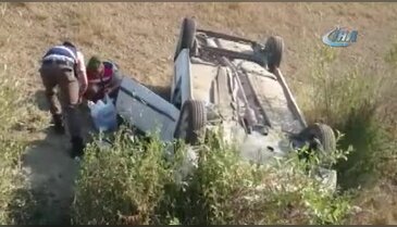 Bursa'da otomobil takla attı: 4 yaralı
