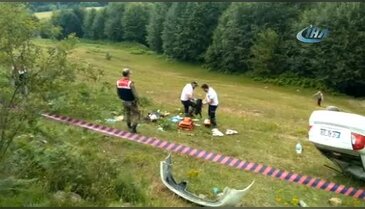 Bursa plakalı araç yayla yolunda kaza yaptı! 1 ölü, 6 yaralı
