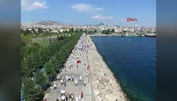 Adalet Mitingi 15.30 itibariyle havadan böyle görüntülendi