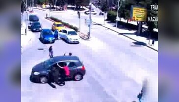 Çorum'da yürekleri ağza getiren kaza!
