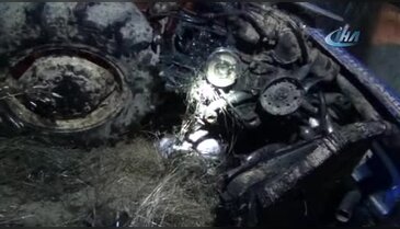 Bursa'da parçalanan traktörden sağ kurtuldu