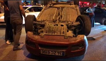 Bursa'da otomobil takla attı: 4 yaralı