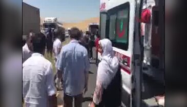 Yolcu otobüsünde yangın: Yaralılar var