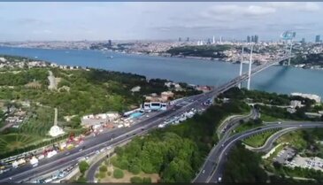 15 Temmuz Şehitler Köprüsü'nde son hazırlıklar havadan görüntülendi