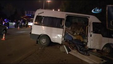 Gece saatlerinde zincirleme kaza: 6'sı çocuk 19 yaralı