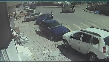 Yolun tırı yutma anı kamerada