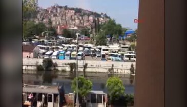 Dolmuş durağında silahlı kavga!