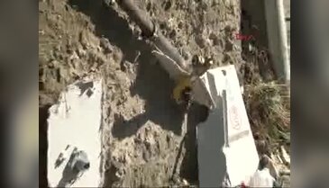 Beykoz'da otomobil yüklü TIR devrildi