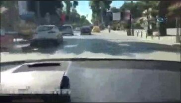 Trafik magandası kamerada!